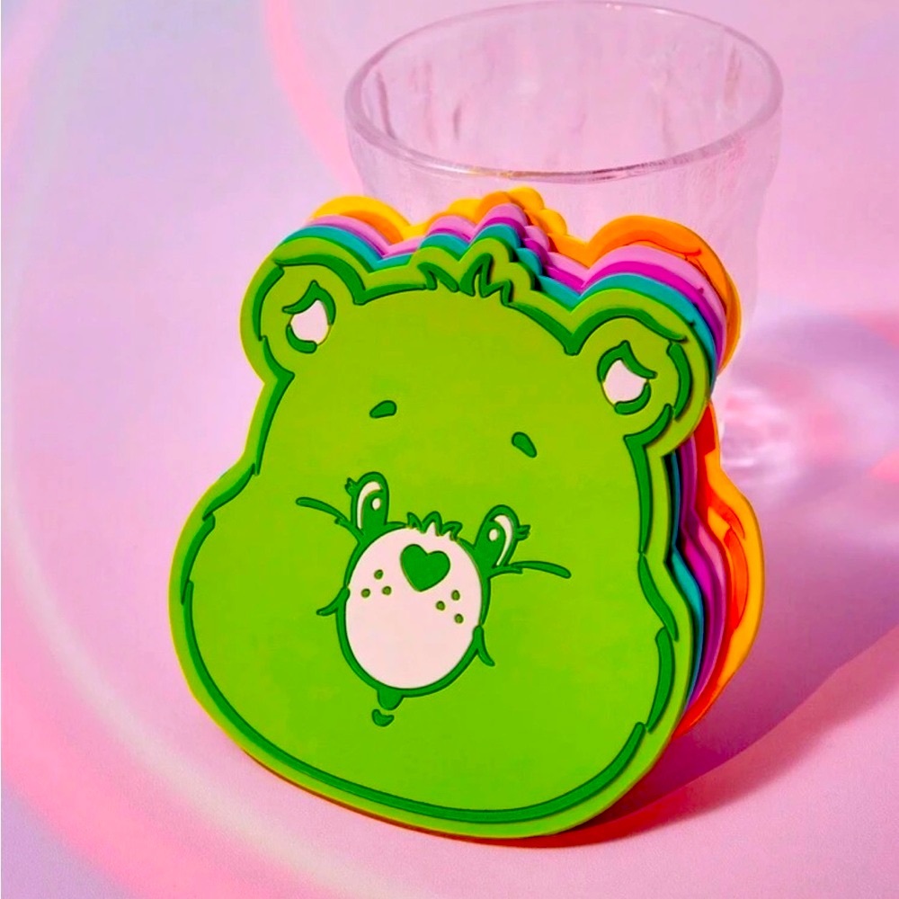 Y2K Green Care Bear Drink Coaster